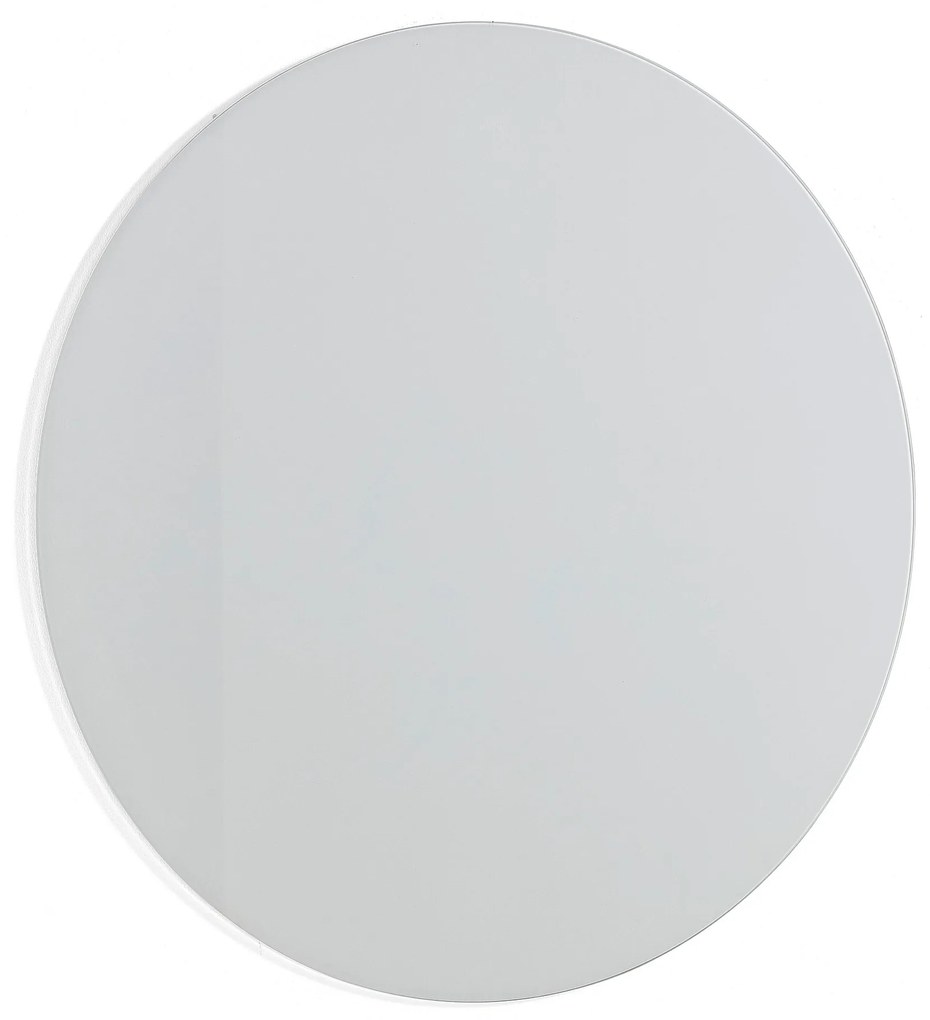 Okrúhla sklenená magnetická tabuľa CAROL, Ø 1000 mm, biela