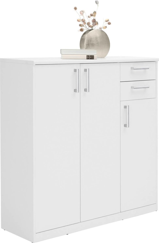 XXXLutz KOMODA, biela, 106/110/36 cm Xora - Komody - 000017003009