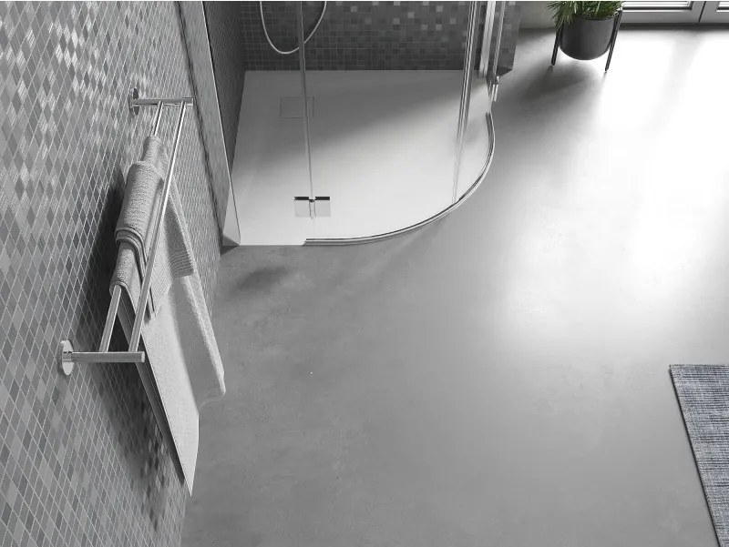 Mexen Bert polkruhový sprchový kút SMC 90 x 90 cm, biely - 4KR109090