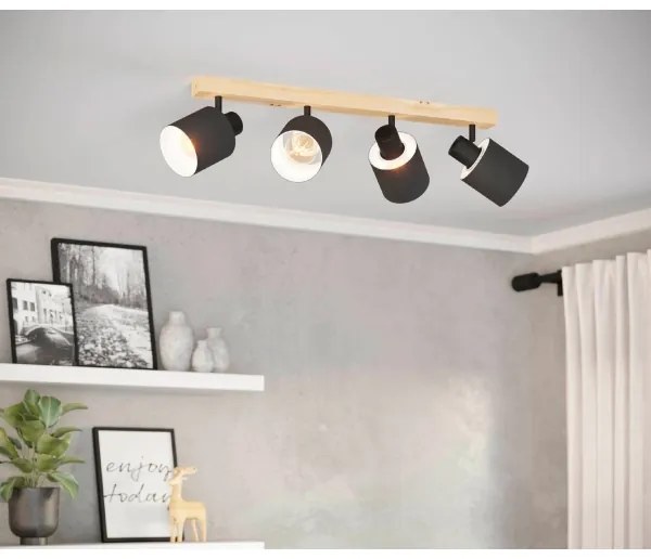 Eglo 99492 - Bodové svietidlo BATALLAS 4xE27/10W/230V