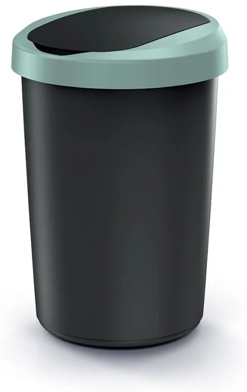 Odpadkový kôš COMPACTO 40 L čierny/zelený