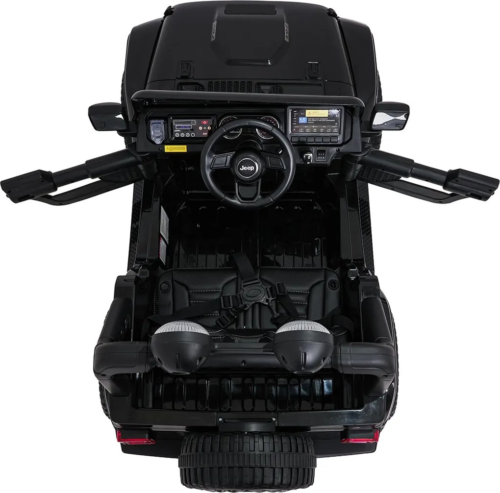 Ramiz Jeep Wrangler Rubicon LIFT elektrické autíčko pre deti čierne