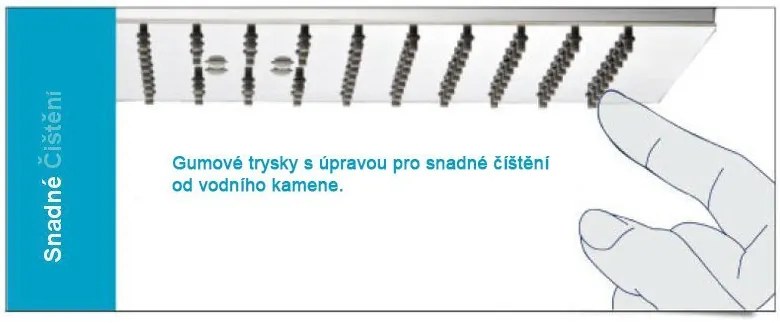 Sapho Sapho, Hlavová sprcha 216x216mm, ABS / chróm, SK816