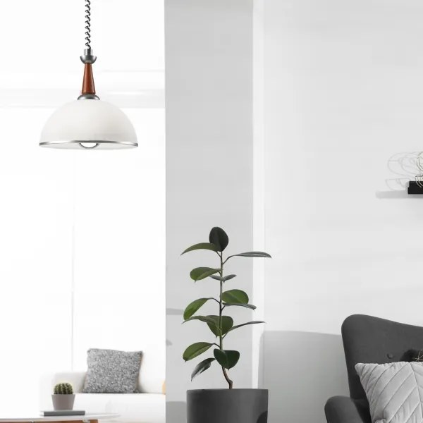 Sťahovací luster CHIARA 1xE27/60W/230V strieborná/buk