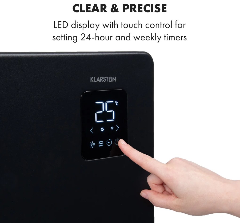 Klarstein Bansin Smart 2500, konvektor, 2500 W, ovládanie cez aplikáciu