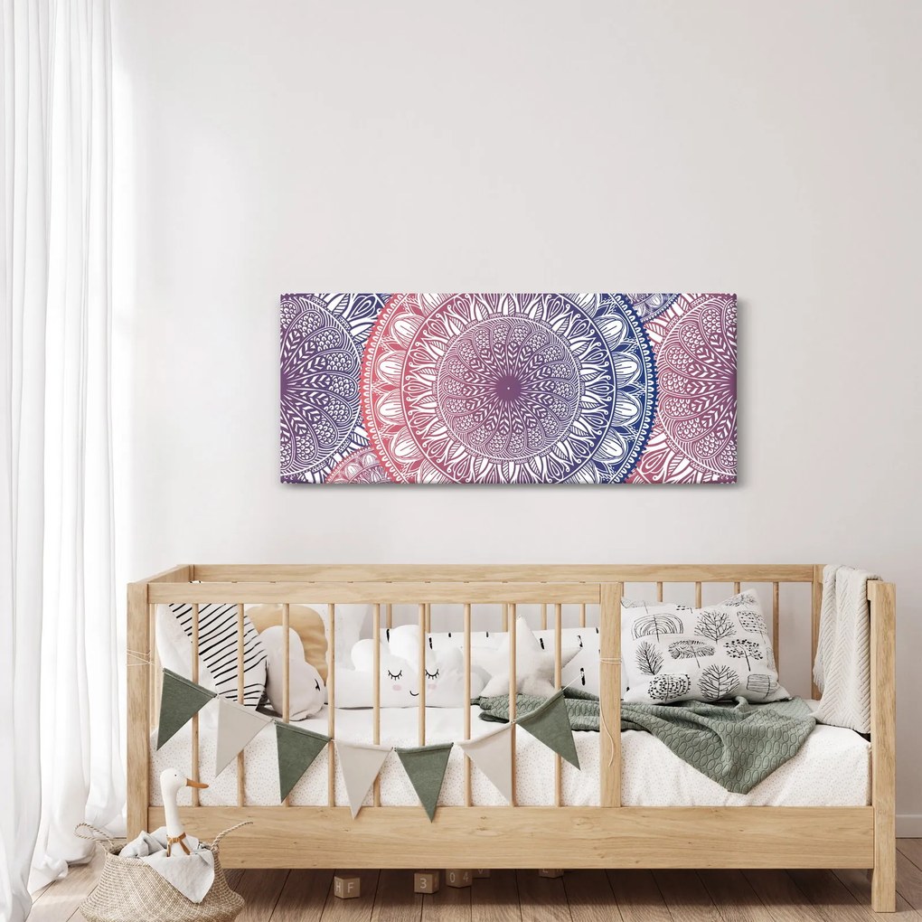 Obraz z mandál (120x50 cm)