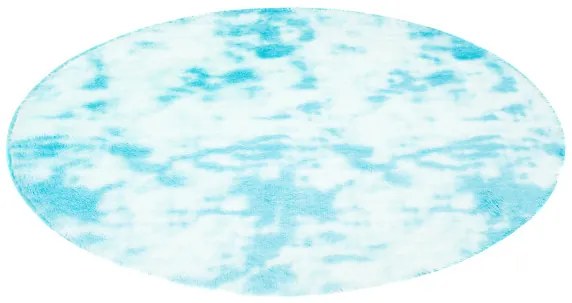 Koberec SILK DYED MR-582 modrý kruh