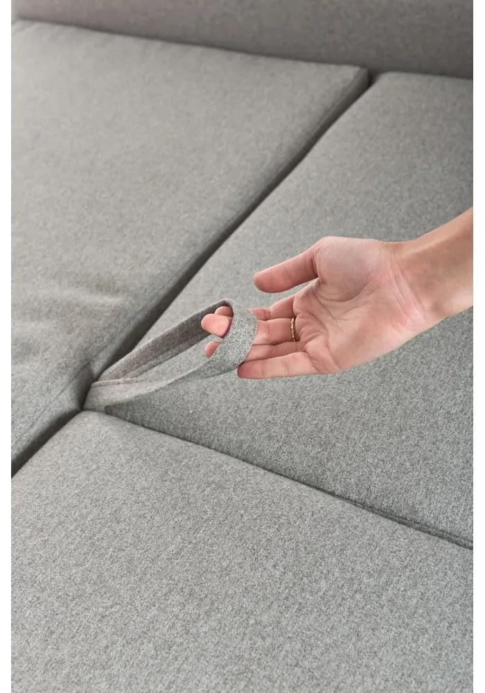 Svetlosivá variabilná rozkladacia rohová pohovka Bonami Selection Pop