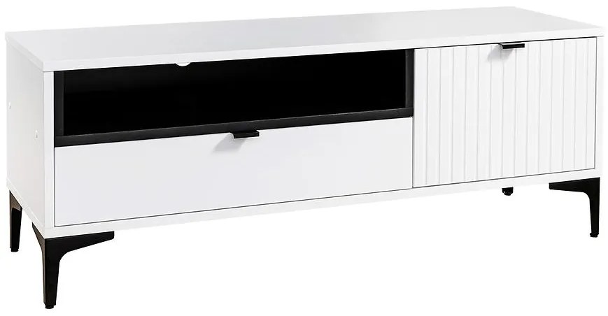 TV Stolík Fabio 1D1S doska biela