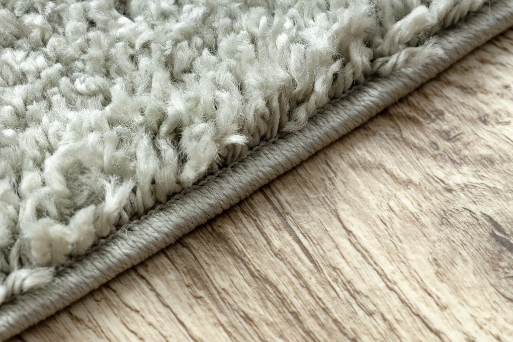 Koberec BERBER 9000, zelený, strapce, Maroko Shaggy