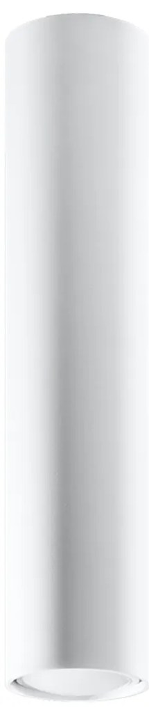 Stropné svietidlo Lagos, 1x biele kovové tienidlo, (40 cm)