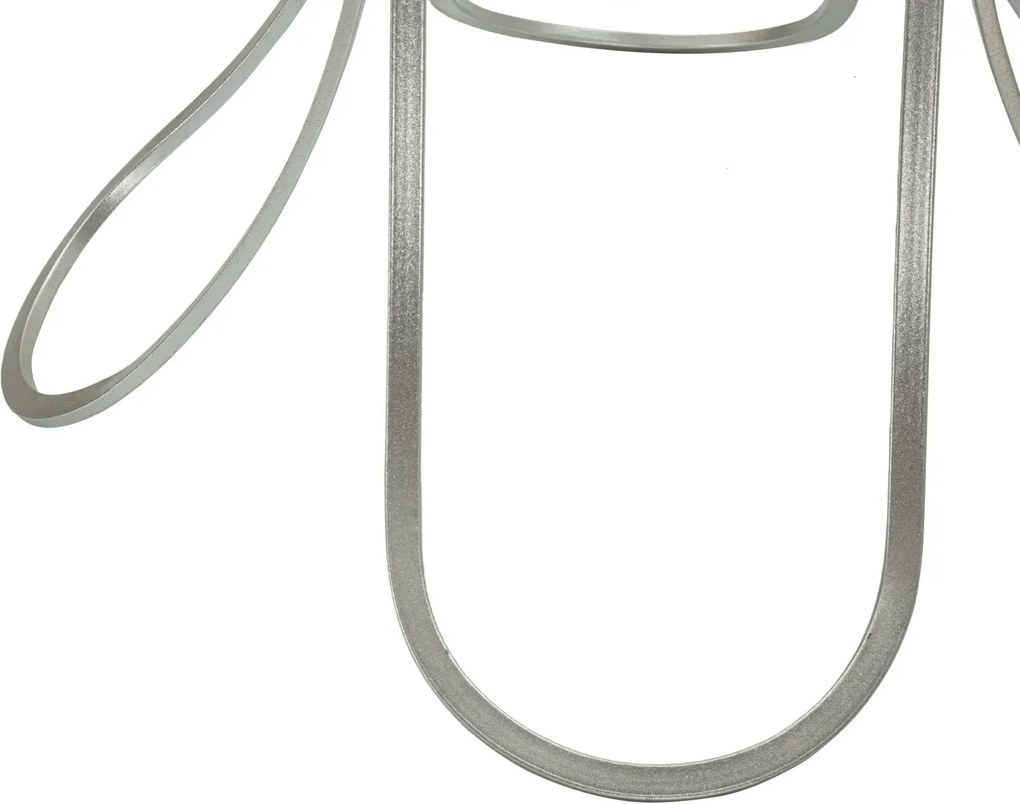 Odkladací stolík Trixy 56 cm strieborný