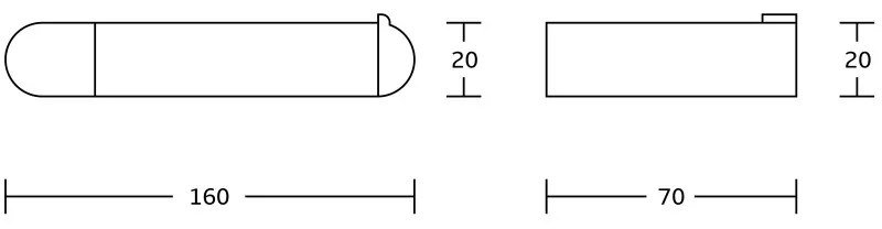 Mexen Adox, držiak toaletného papiera, čierna matná, 7018233-70