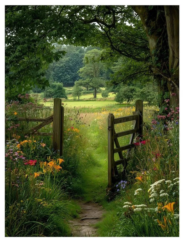 Obraz 60x80 cm Garden Gate – Styler