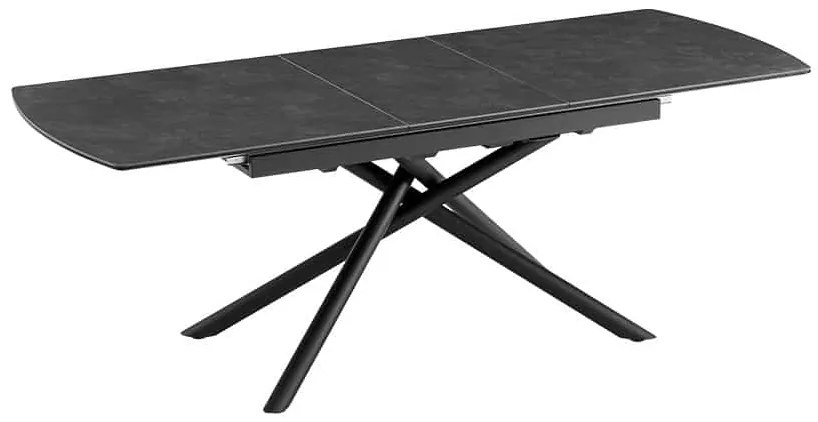 Rozkladací keramický jedálenský stôl Mairead 180-230 cm grafit