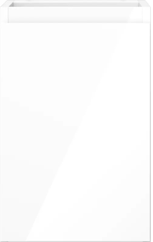 Mexen Orio, kúpeľňová skrinka 30 cm, 1 dvierka, biela lesklá, 91A11-03047-1-BF00