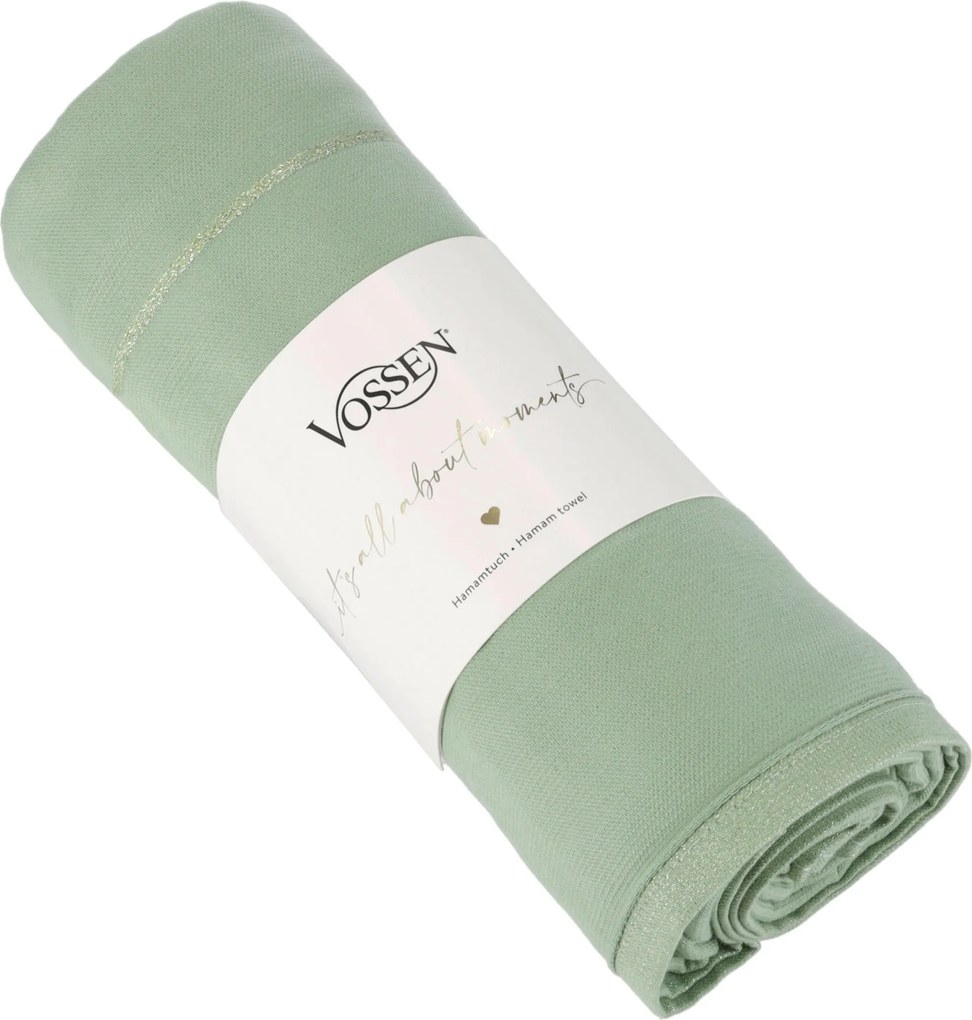 XXXLutz HAMMAM OSUŠKA, 80/180 cm, zelená Vossen - Kúpeľňový textil - 003355109101