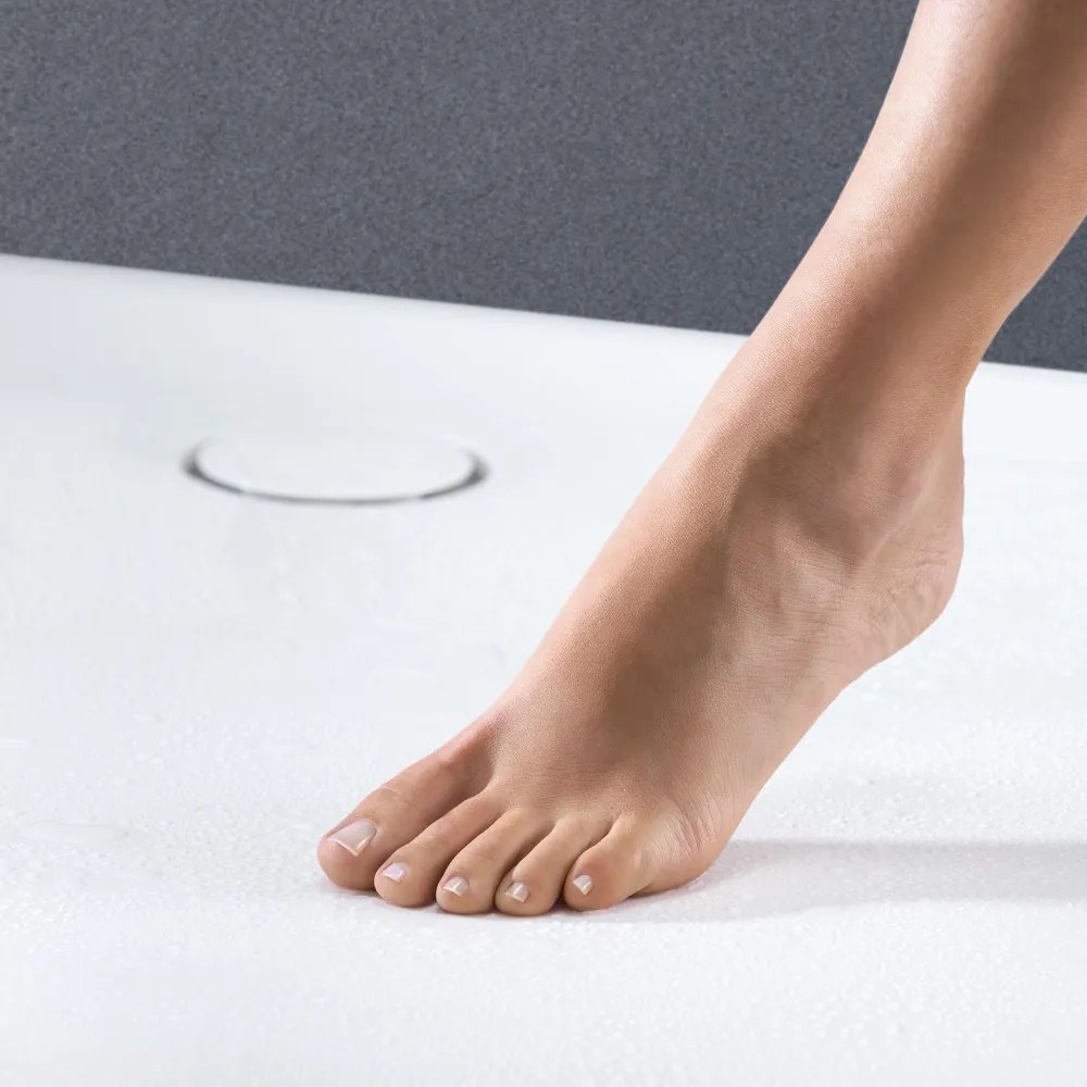 GEBERIT Setaplano obdĺžniková sprchová vanička z materiálu Varicor, 800 x 1600 x 45 mm, protišmyk, alpská biela, 154.268.11.1