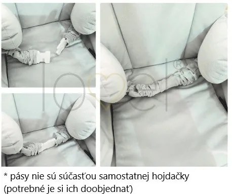 lovel.sk Detská sedačková hojdačka Mouse - Čierna