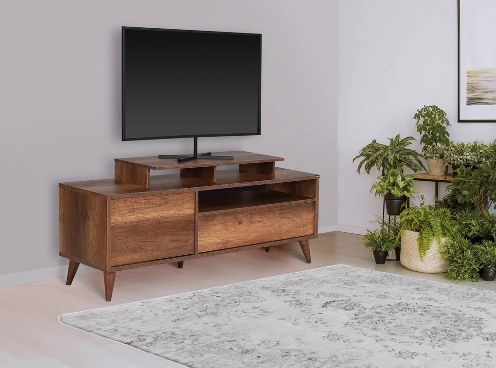 TV stolík/skrinka Thea (orech). Akcia -19%. Vlastná spoľahlivá doprava až k Vám domov. 1121591