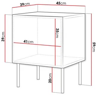 Set 2 nočných stolíkov Godzes Bis (čierna) . Vlastná spoľahlivá doprava až k Vám domov. 1105886
