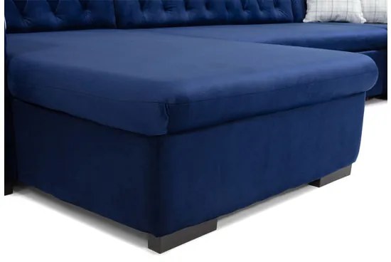 Veľká sedačka do obývačky Valdero, Dostupné poťahy: Magic Velvet 2250 + Magic Velvet 2250 + Senegal 825, Strana: Pravá