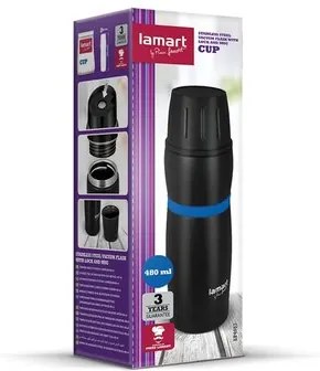 LT4053 termoska 480 čier/mod CUP LAMART