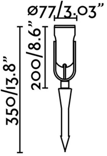 FARO 70037 - LED Vonkajšie svietidlo SLOT-35 LED/14W/230V IP65 3000K