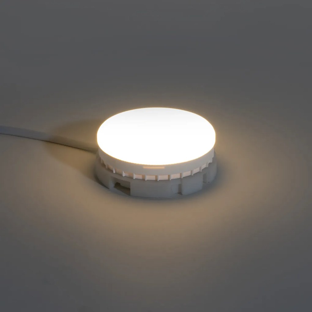 Sada 5 GX53 stmievateľných LED žiaroviek s teplým svetlom 7W 750 lm 2700K-4000K