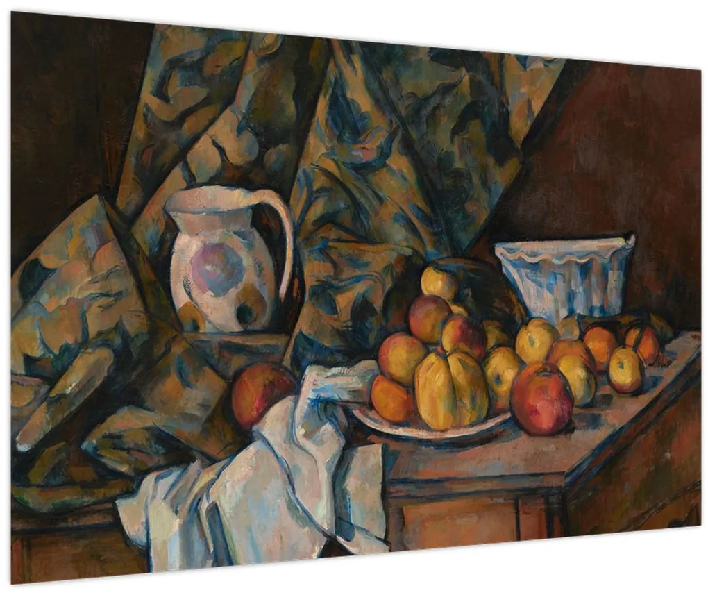 Obraz - Paul Cézanne, Still Life with Apples and Peaches, reprodukcia (90x60 cm)
