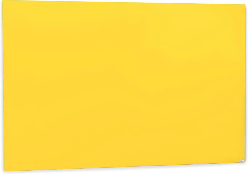 Sklenená magnetická tabuľa Stella, 1000x1500 mm, žltá