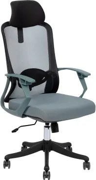 Kancelárska stolička Sindibad, čierna/šedo-modrá%