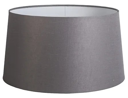 Ľanové tienidlo tmavosivé okrúhle šikmé 45/40/25