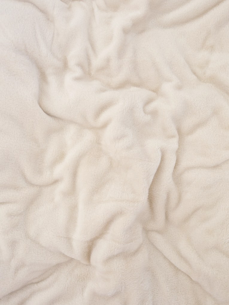 Detská deka do postieľky mikroplyš Exclusive 80 × 100 cm – Laura prírodná