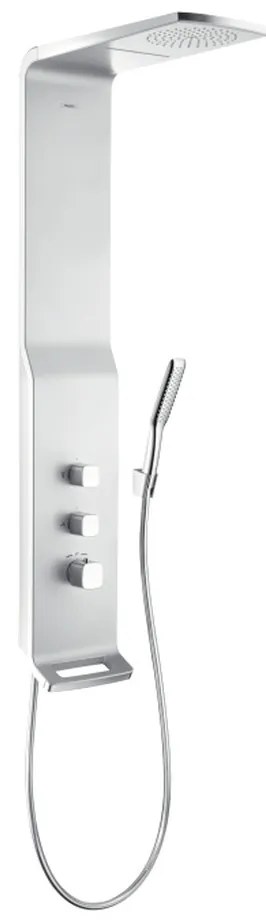 Hansgrohe Raindance - Sprchový panel Lift 180 2jet na stenu, biela/chróm 27008400