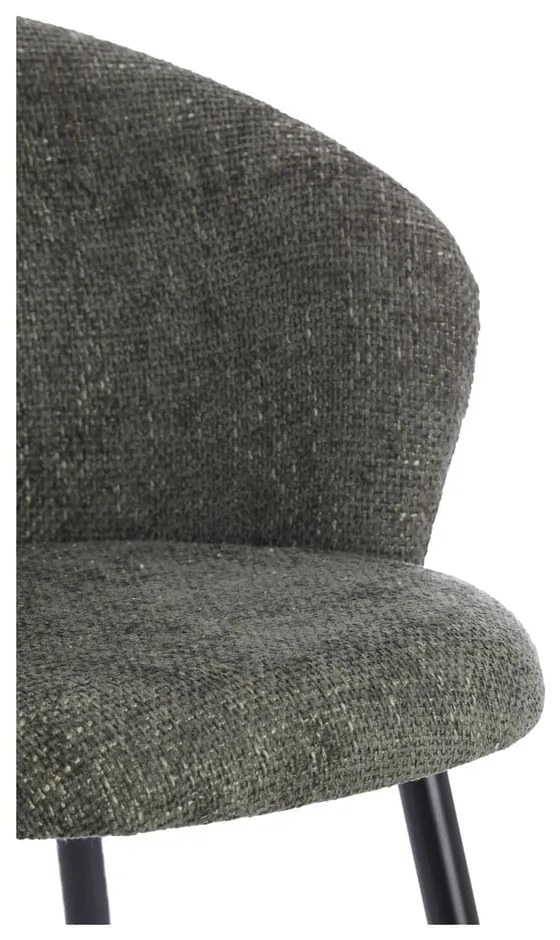 Khaki kovové jedálenské kreslá v súprave 2 ks Radaja – Light & Living