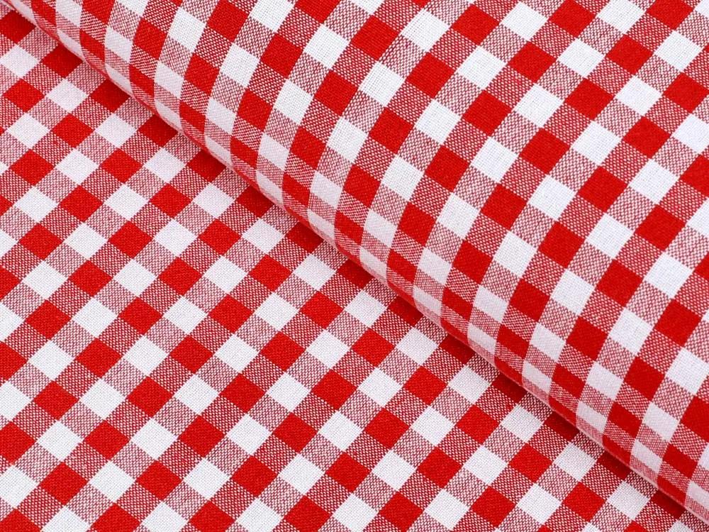 Biante Bavlnená obliečka na vankúš Olivia OL-008 Červeno-biela kocka malá 40 x 60 cm