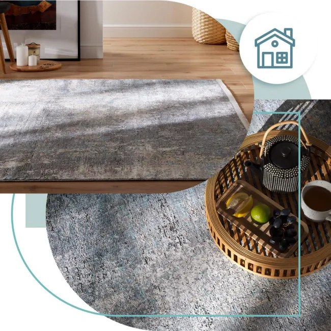 Koberec Split Z268A krémový / tmavosivý