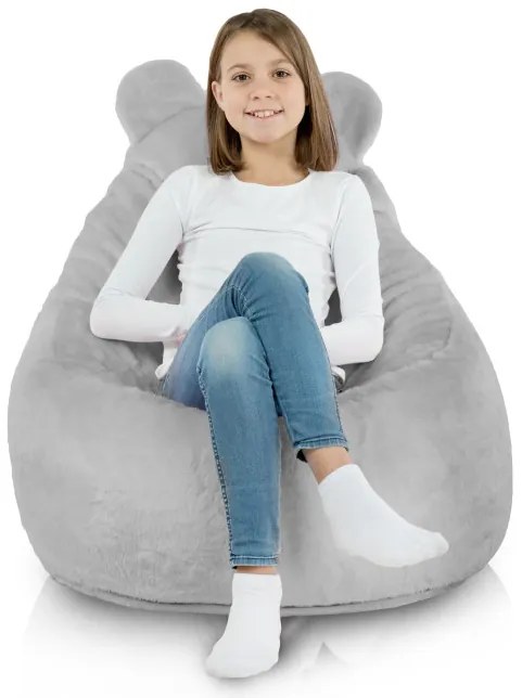 Kreslo pre deti Teddy Yeti sivé