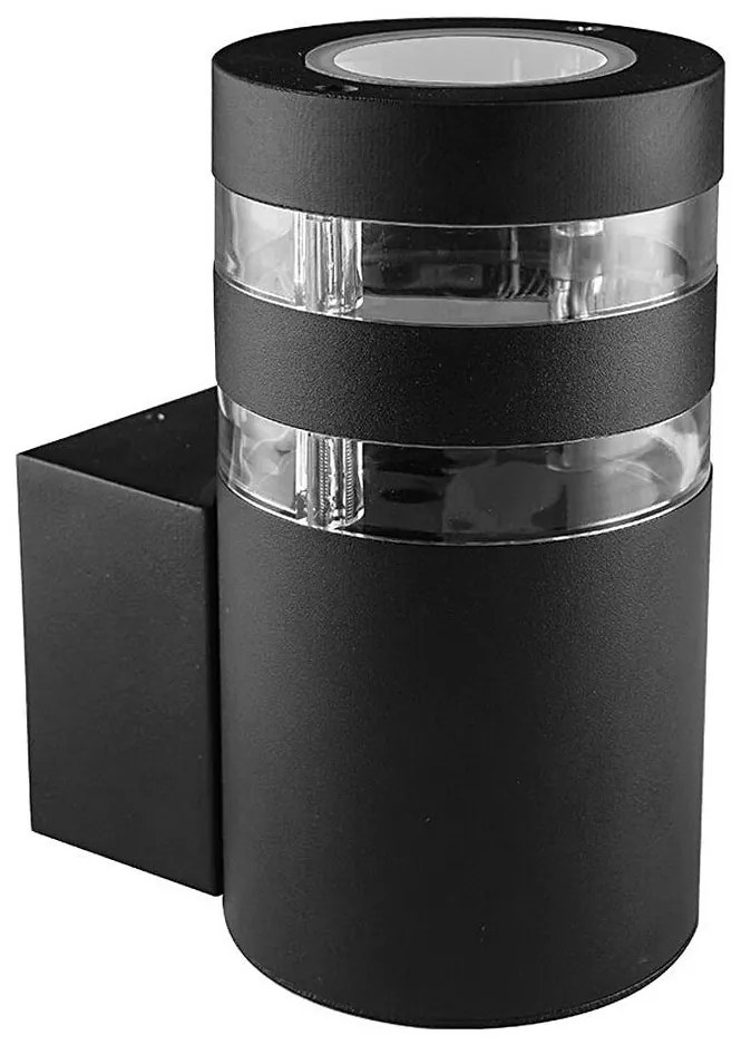 Prezent 31306 - Vonkajšie nástenné svietidlo DAIMA 1xGU10/10W/230V IP44 čierna