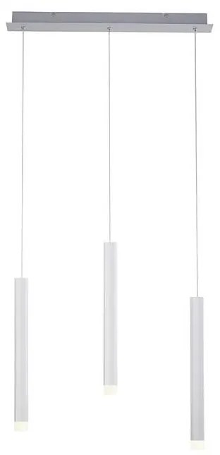 Leuchten Direkt 15203-95 - LED Luster na lanku BRUNO 3xLED/4,8W/230V biela