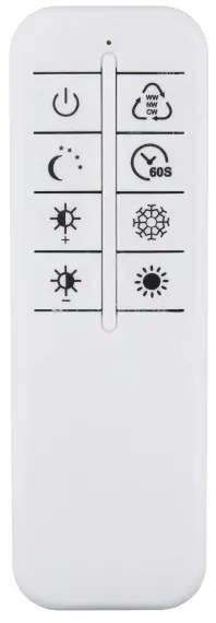 Globo 48466B-40-LED Stmievateľné stropné svietidlo INVERTINA 40W/230V 2700-6500K 70x80,7cm+DO