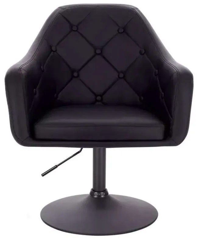 LuxuryForm DESIGN Kreslo ANDORA na čiernom tanieri - čierne