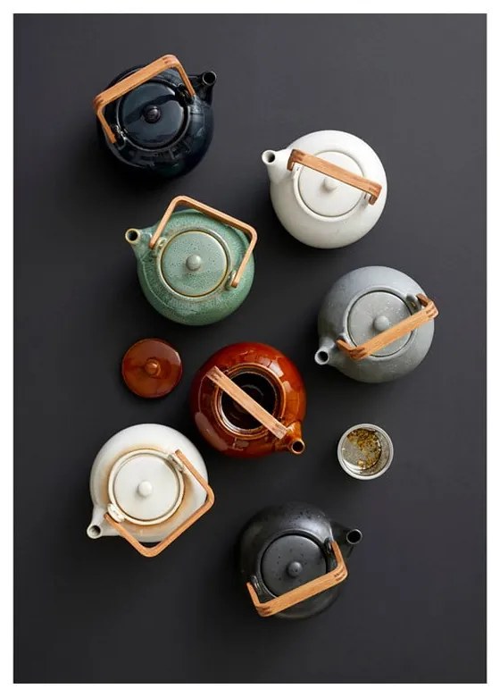 Jantárová keramická kanvica na čaj so sitkom 1,2 l Gastro Amber – Bitz