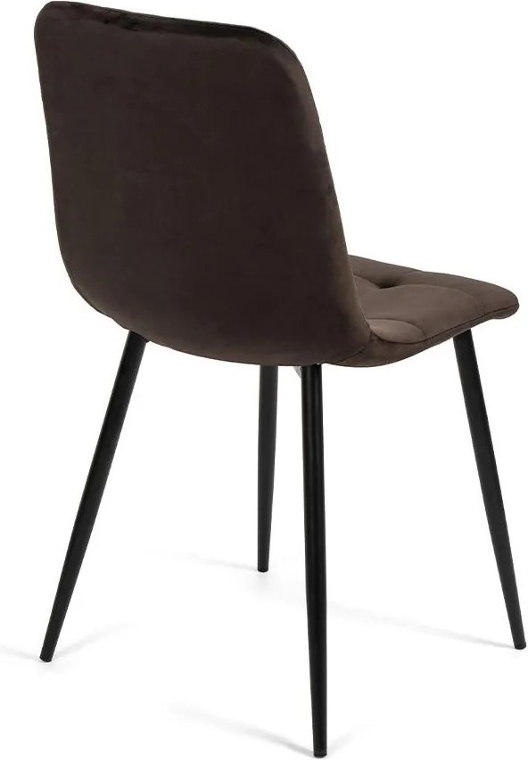 Jedálenský set 4x stoličky + stôl 120 cm AVENBERG BLACK MARBLE