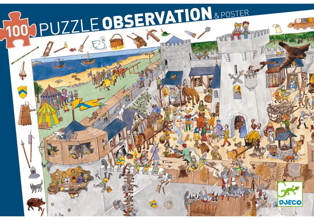 Puzzle - Opevnený hrad - 100 ks