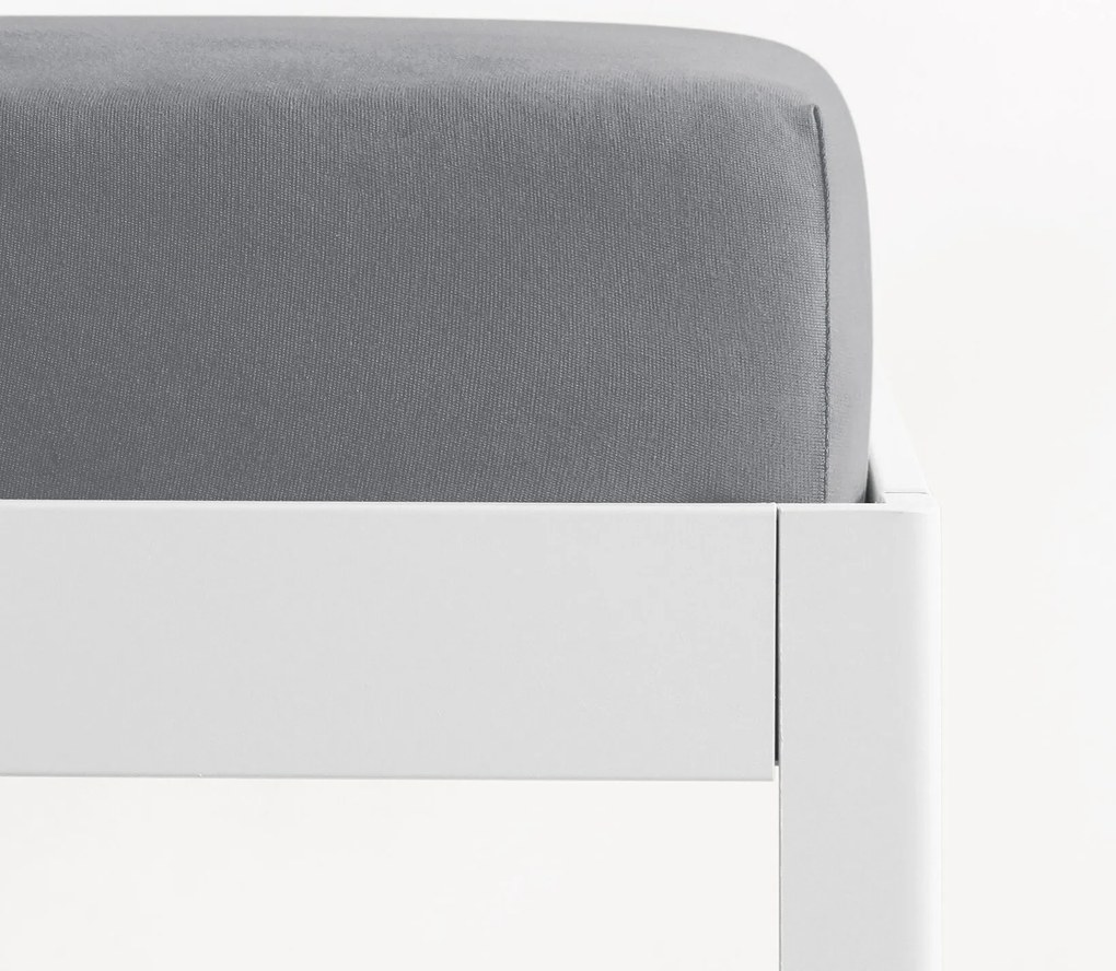Goldea jersey elastická plachta - tmavo sivá 200 x 220 cm