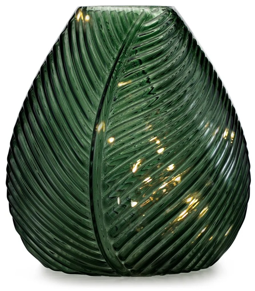 LED dekorácia Leida fľaškovo zelená