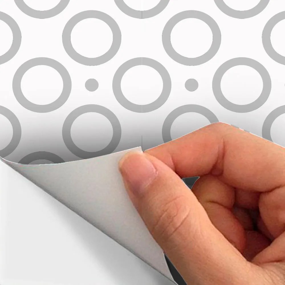 Súprava 60 dekoratívnych samolepiek na stenu Ambinácia Cardiff, 15 x 15 cm