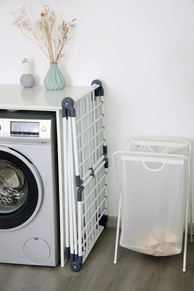 Sušiak na bielizeň TIANA biely/antracitový